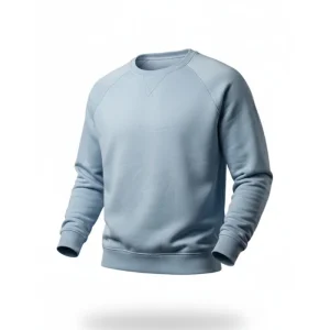light blue sweatshirt
